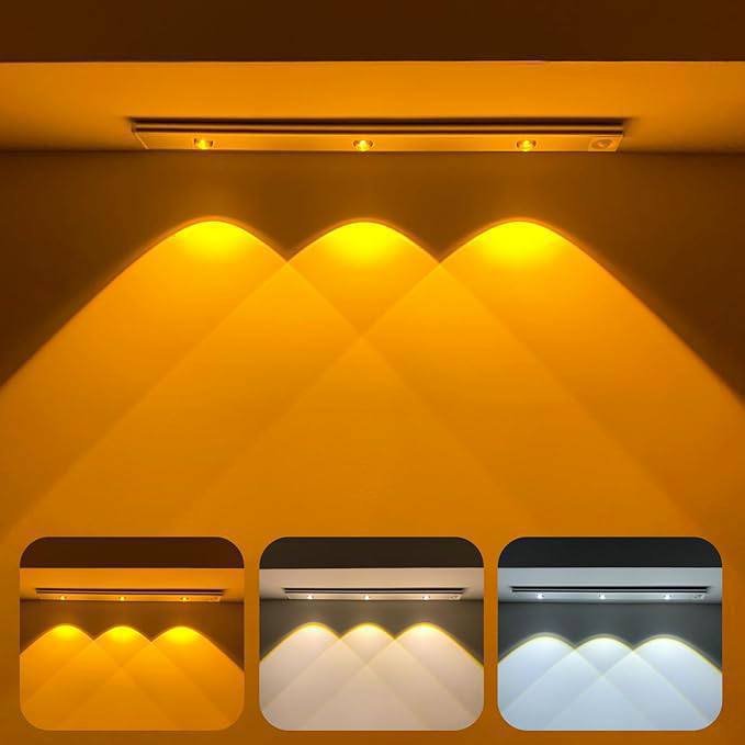 Rechargeable Under Cabinet Light with Three adjustable light modes for any time of day