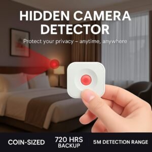Wireless hidden camera finder with LED detection