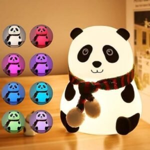 Color-changing silicone panda night light