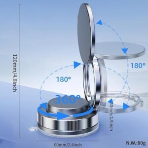 T28 Phone Holder Displaying 360° Adjustable Arm in Use
