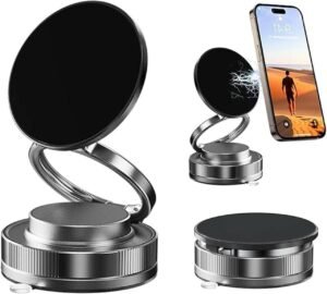 Strong Vacuum Magnetic Phone Stand – Multi-Angle, Retractable, Durable