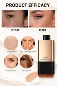 Natural finish foundation stick